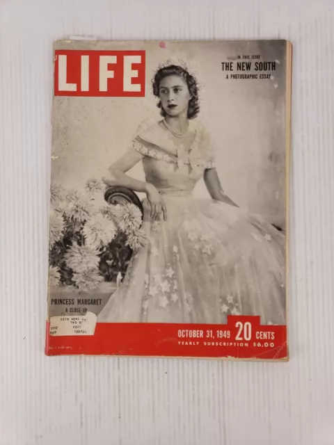 Life Magazine October 31, 1949; Princess Margaret, The New South, Smith College