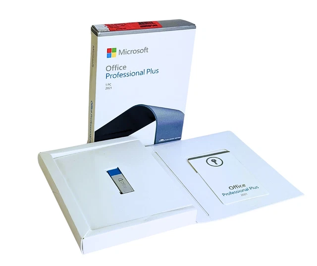MICROSOFT OFFICE PROFESSIONAL Plus 2021 Retail Boxed USB-Key Factory ...