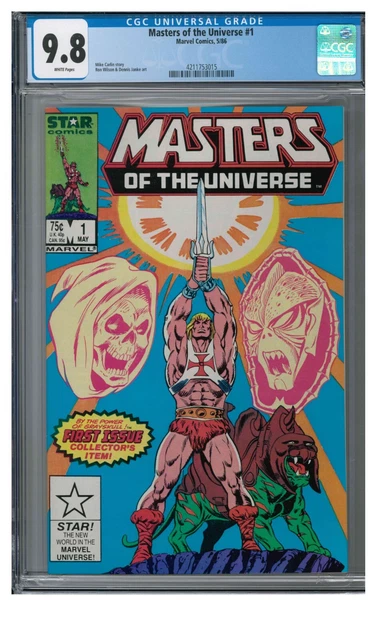 Masters of the Universe #1 (1986) Marvel He-Man CGC 9.8 WW527
