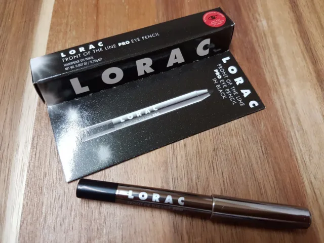 Boxed LORAC Front Of The Line Pro Eye Pencil Eyeliner, BLACK .20g