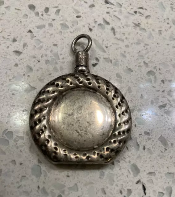 VTG ME-15 Sterling Silver Perfume Bottle Pendant 925 Mexico Marked EMP PLAT MEX