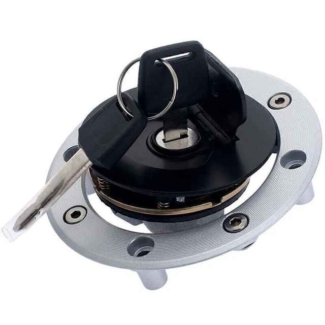 Bouchon De Réservoir Moto Sans Clé Autobahn88 - Compatible Suzuki GSXR 1000 2003-2013, Style Wave, Noir Bouchon Réservoir Moto Sportive
