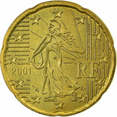 [#731138] France, 20 Euro Cent, 2001, TTB, Laiton, KM:1286