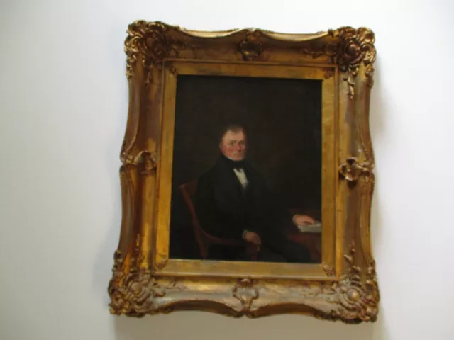 Antique 18Th To 19Th Century American Oil Painting Estate Heirloom Portrait Man