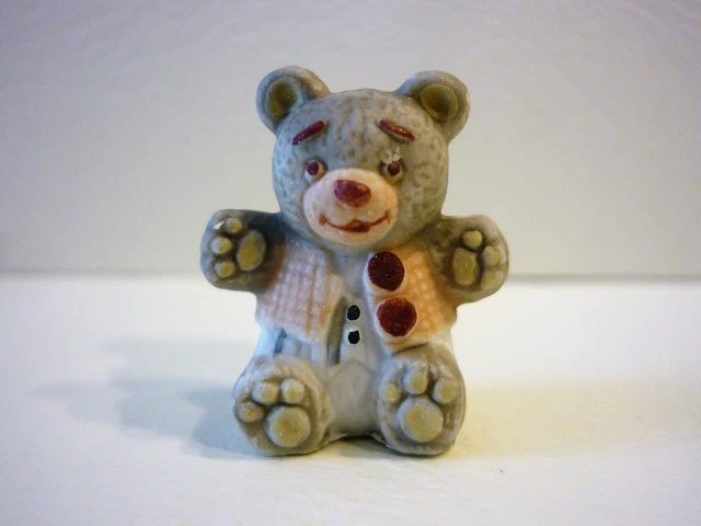 Feve  Nounours Ourson Mat  -    De Lin Et De Raphia 2015   Recto/Ver