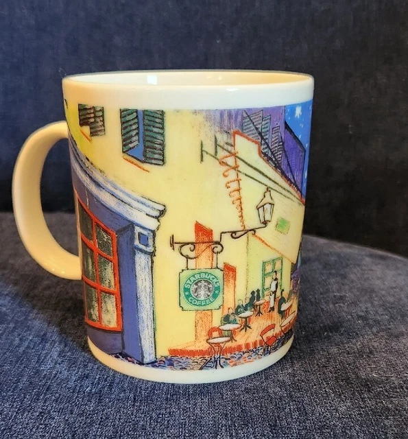 STARBUCKS MUG VINCENT VAN GOGH CAFE TERRACE AT NIGHT D. BURROWS CHALEUR Coffee STARBUCKS MUG VINCENT VAN GOGH CAFE TERRACE AT NIGHT D. BURROWS CHALEUR Coffee