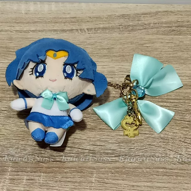 Sailor Moon Queen Serenity 25th Anniversary Plush keychain Mercury Bandai 4.5"