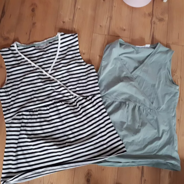 2x Umstandsshirt 🤰🏻/ Stillshirt 🤱 Kurzarm Größe M/L Set