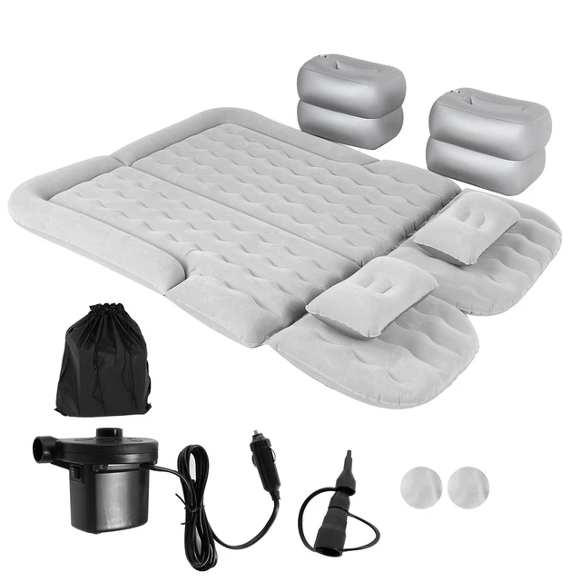 Matelas Gonflable De Voyage Pour Voiture SUV Van Camion - Lit Camping Confortable Noir 180x135x12 Cm