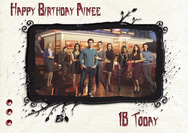 PERSONALISED BIRTHDAY CARD Riverdale A5 size daughter granddaughter sister niece £2.99 - PicClick UK