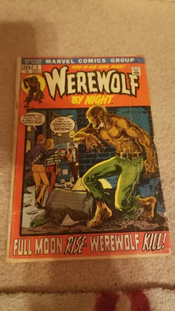 Werewolf By Night #1 (1972) 1st Solo Series G/VG (3.0) Condition