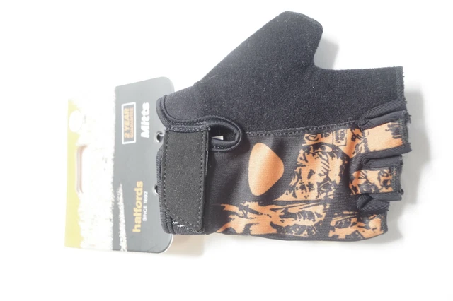 Halfords Childrens Kids Age 7-10 Cycle Mitts Mits gloves, Fingerless
