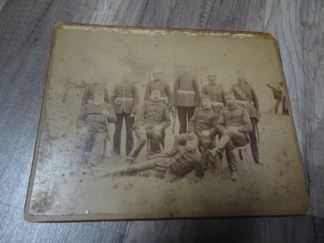 Rare Orig Pre WW1 Real Photo "47th Frontenac Battalion Of Infantry - 1885"  P