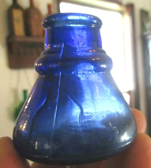Nice Cobalt Blue Colored Carter's Cone Ink Bottle 1890'S Era Clean L@@K Nice Cobalt Blue Colored Carter's Cone Ink Bottle 1890'S Era Clean L@@K
