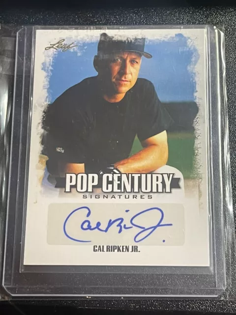 2015 Leaf Pop Century Cal Ripken Jr Auto Autograph Orioles Hof