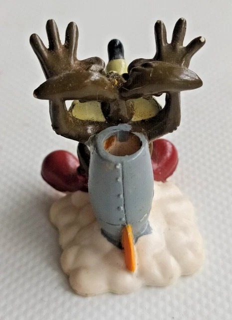 Figurine Vintage Warner Bros - Bip Bip Et Le Vil Coyote - En PVC, Occasion