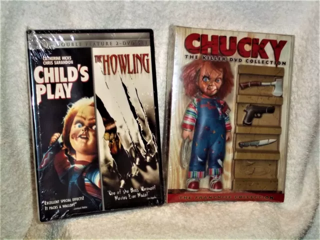 Chucky The Killer Collection (DVD, 2011 4-Disc) Childs Play horror rare 3D cover