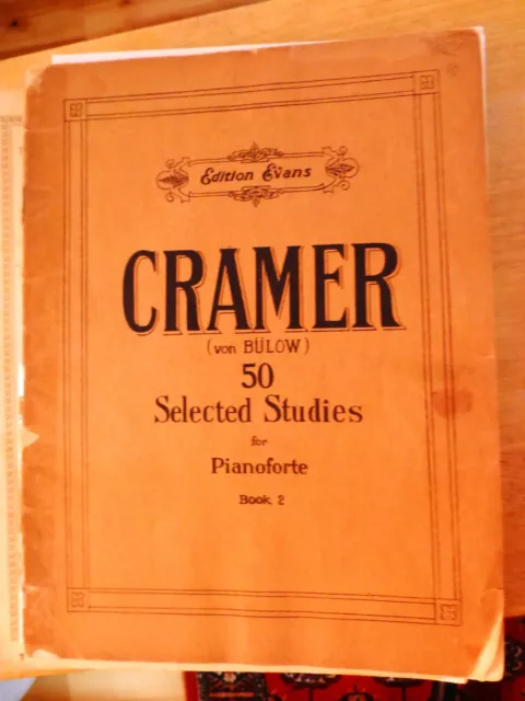 Vintage   Cramer 50 Selected Studies Piano Solos