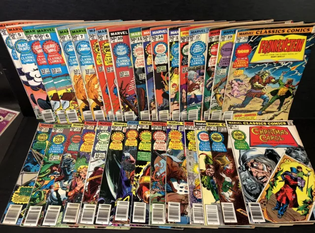 Marvel Classic Comics Various Lot 32 Totol Books Some Duplicates Vf+
