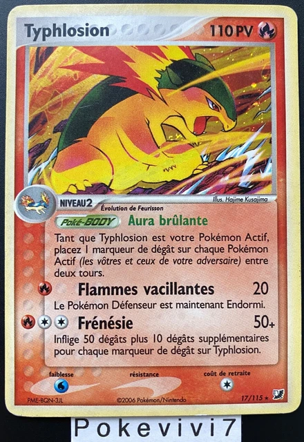 Carte Pokemon TYPHLOSION 17/115 Holo Bloc EX Forces Cachées FR
