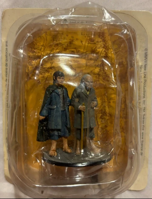 Figurine En Plomb Le Seigneur Des Anneaux - Frodo & Sam - NLP 2007 - Occasion En Très Bon état