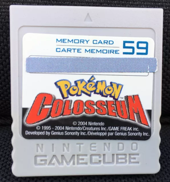 Nintendo Gamecube Memory Card Pokemon Coloseum 59 Blöcke Modul