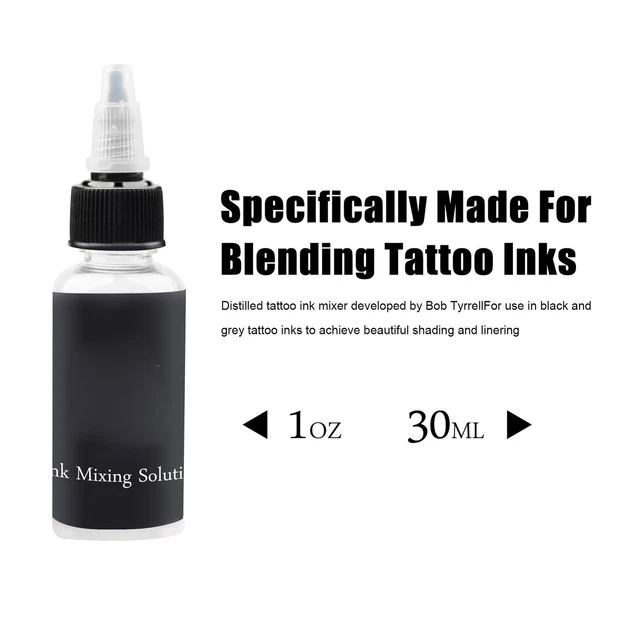 Kit Inchiostro Tatuaggi 30ml Pigmento Diluente Colore Miscelazione 10 Colori Tatuaggio I GF0