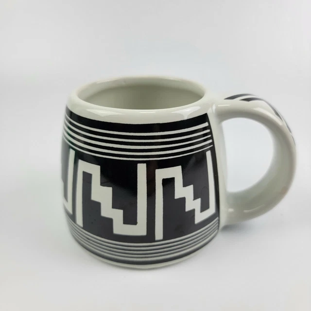 The Treasure Chest 1998 MUG Black White Diamond Las Cruces No 29 Geometric