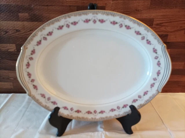 Stoviglie Noritake - Grande piatto ovale vintage Ridgewood - Modello 5201 
