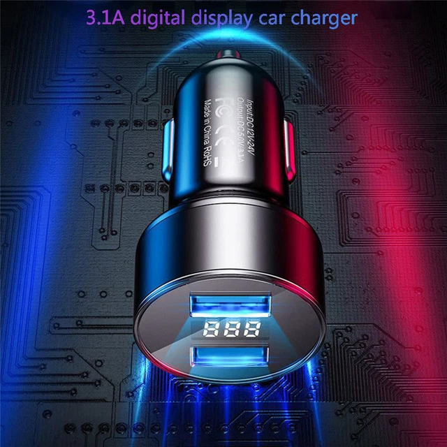Auto Charger Multi-compatible Devices Fast Charging Universal Dual USB