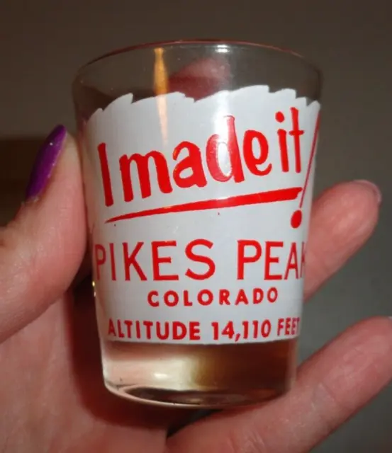 Souvenir Shot Glass Summit House Pike's Peak Colorado