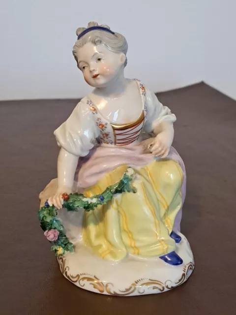 Augarten Vienna Porcelain Figure Of A Seated Lady