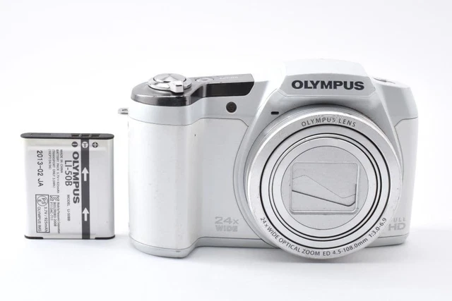 OLYMPUS STYLUS SZ-16 White Digital Camera Tested Working £113.63