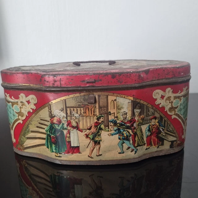 Jouet ancien Boite à musique Moulin musical tôle KRZ - W. GERMANY