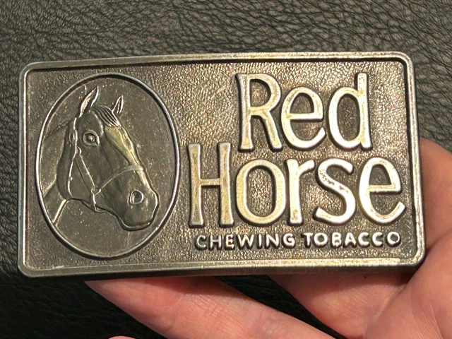 RED HORSE CHEWING & Smoling Tobacco NEW Metal Sign: Duwel Bros.,  Cincinnati, OH $21.88