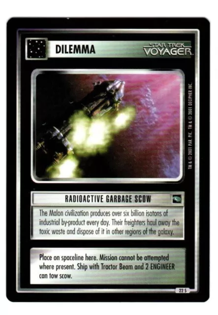 Carta CCG Star Trek Voyager Exp - Scow spazzatura radioattivo