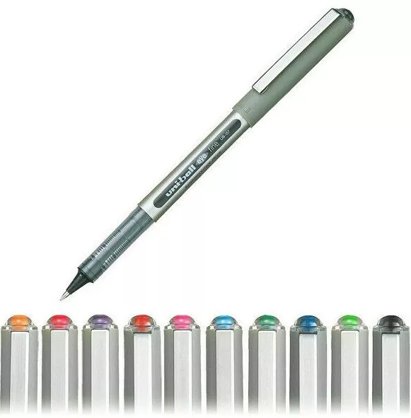 10 X Uni-ball Eye Ub157 mediano 0,7 mm bolígrafo paquete de 10 bolígrafo todo color 1 bolígrafo