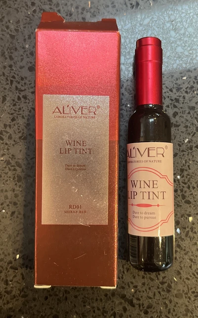 NUEVO Aliver Botella de Vino Tinte labial Shiraz Rojo Impermeable Brillo Líquido Lápiz labial ️