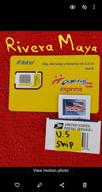 RIVERA MAYA TELCEL MEXICO ALREADY ACTIVATED Prepaid SIM Card for CALLS,SMS