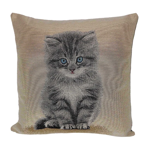 Federa cuscino Gobelin 45x45 cm gattino n. 32676 NUOVO