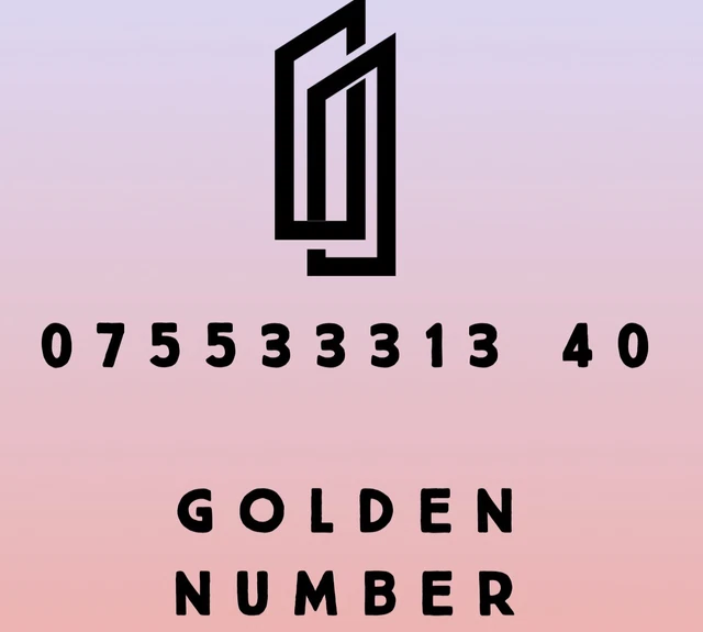 NUMERO DI CELLULARE GOLD EASY VIP Tutte le reti uk PAY AS YOU GO SIM Numero speciale
