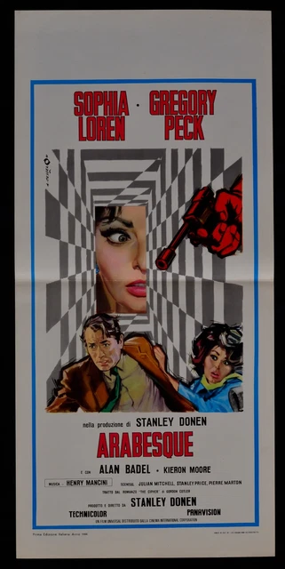 AFFICHE ARABESQUE SOPHIA Loren Gregory Peck STANLEY Donen B48 EUR 46,82 ...