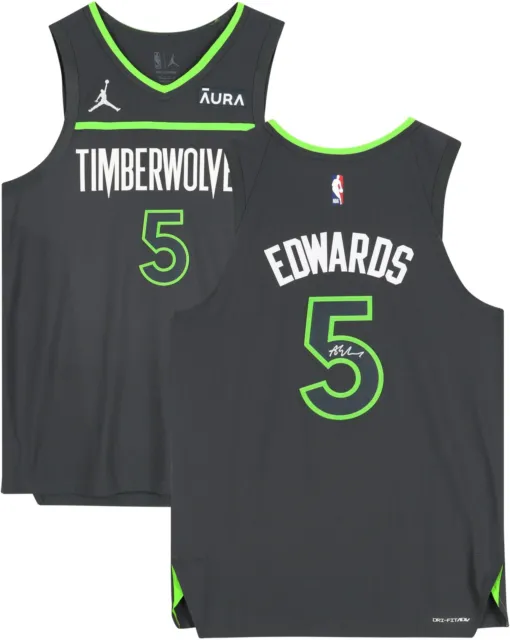 Anthony Edwards Minnesota Timberwolves Autographed Grey Jordan Item#13123709