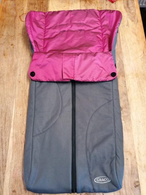Graco Fußmuff gemütliche Zehen grau und rosa