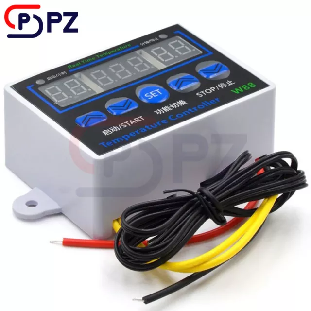 10A XH-W1411 DC12V/AC 220V LED Digital Temperature Controller Thermostat Control