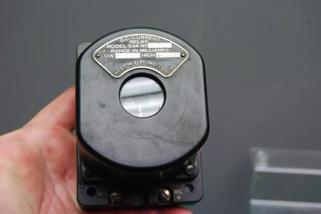 Vintage Weston Electric Instrument Corp D.C. Current Relay Model 534 Milliamps Vintage Weston Electric Instrument Corp D.C. Current Relay Model 534 Milliamps