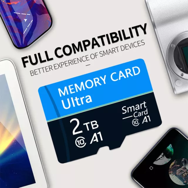 1TB 2TB TF Memory Flash Card Plug Play Auto Data Recorder Mini TF Storage Card