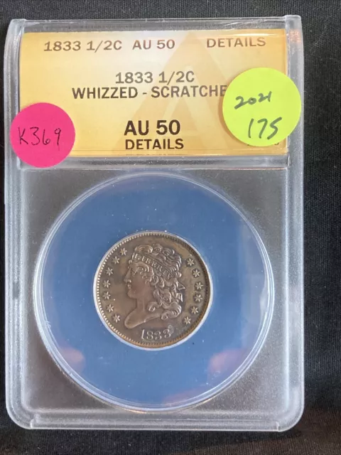 1833 Half Cent K369