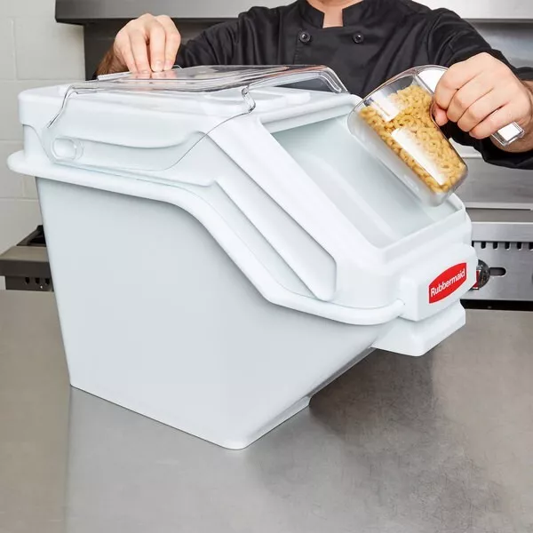 Rubbermaid FG9G5700WHT ProSave 6.3 Gallon/100 Cup White Shelf Ingredient Storage