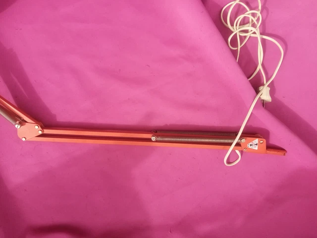 TWIST & TWIST T1 LAMPE Architecte BUREAU vintage Articulee orange 1960 Desk Lamp 9